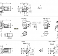 SD04 SF04 SS04 SFK04減速機電機型號及尺寸圖