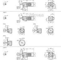 R05 RF05 RX05 RXF05減速機(jī)電機(jī)型號大全及尺寸圖