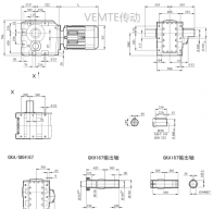 KD16 KF16 KK16 KFK16減速機(jī)電機(jī)型號及尺寸圖紙
