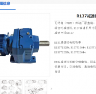 R137DRE132MC4BE11HF/TH/ES7C/V減速電機型號解析