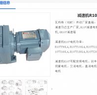 減速電機(jī)R107 DRN160M4/BE20HF型號(hào)解析